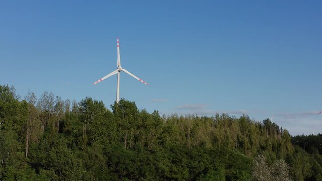 Wind Turbines on a Hill Reveal