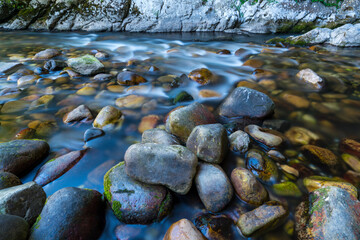 Nalon river, Cueva Deboyu, Campo de Caso, Redes Natural Park, Caso Council, Asturias, Spain, Europe