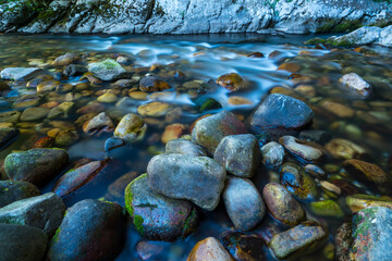 Nalon river, Cueva Deboyu, Campo de Caso, Redes Natural Park, Caso Council, Asturias, Spain, Europe