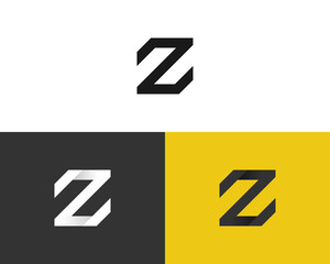 Z alphabet modern, minimal and flat logo concept
