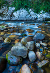 Nalon river, Cueva Deboyu, Campo de Caso, Redes Natural Park, Caso Council, Asturias, Spain, Europe