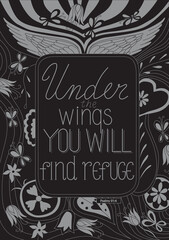 Under the wings you will find refuge