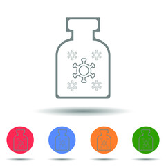 Coronavirus COVID-19 vaccine vector with isolated background