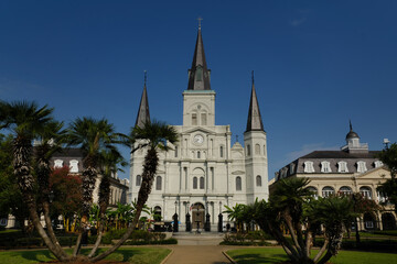 St Louis Cathedral at French Quarter, New Orleans, USA