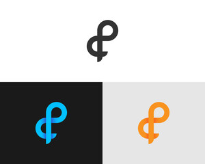 dp alphabet modern and unique logo 