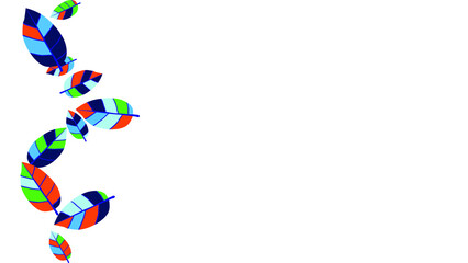 Cute  Pattern with Leaves for Greeting Card or Poster. Vector Background for Spring or Summer Design.
