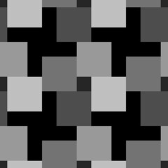 Blocks wallpaper. Repeated color figures abstract background. Seamless surface pattern design with polygons. Mosaic motif. Digital paper for page fills, web designing, textile print. Dog tooth vector.