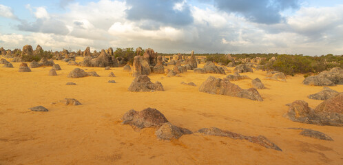 Impression from the beautiful Pinnacles Desert in the Nambung National Park close to Cervantes, Western Australia
