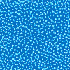 Naklejka na ściany i meble Little water bubbles doodle seamless pattern. Blue colors palette with clean theme. Simple aqua print.