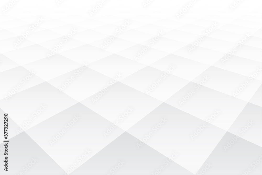 Canvas Prints 3d perspective style diamond shape white pattern background