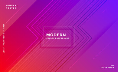 modern abstract geometric vibrant lines banner design