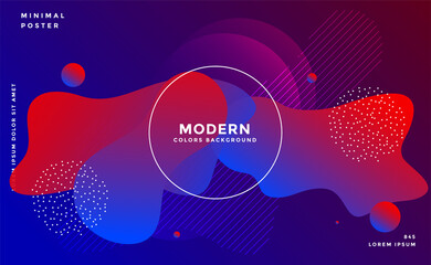 dynamic fluid shape background with vibrant colors