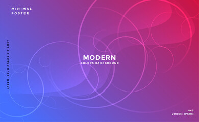 modern vibrant backgorund with circles effect design