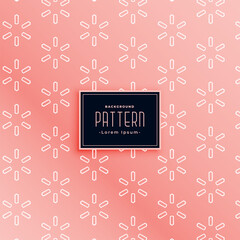 lovely flower fabric peach color pattern design