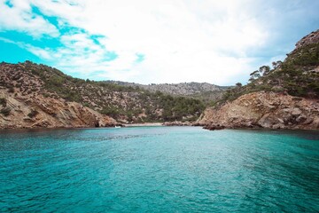 Fototapeta premium island in the blue sea