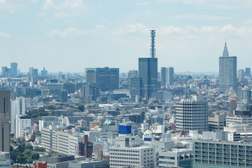 文京区から見た渋谷方面の風景
