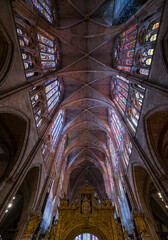Santa Mar&iacute;a de Le&oacute;n Cathedral, Leon city, Leon province, Castilla y Leon, Spain, Europe