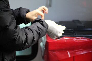 businessman holding a car keys