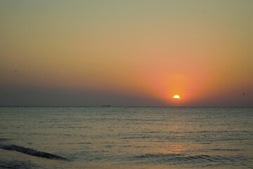 Fototapeta premium Sunrise on the black sea