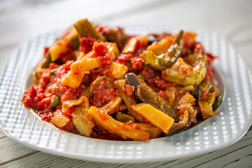 Turkish style mixed vegetable fried (Karisik Kizartma)
