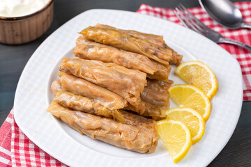 Traditional delicious Turkish food; Cabbage Rolls