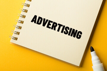 Close Up Shot Of Advertising Concept