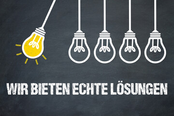 Wir bieten echte Lösungen