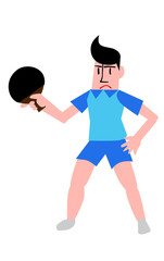 卓球選手のフォーム