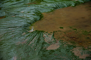 
a huge tarpaulin covering the sandboxes during the fall