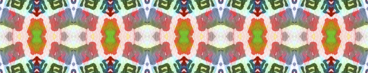 Watercolor Geometric Background. Abstract Shibori Design. Blue, Green, Indigo, Denim Seamless Texture. Seamless Tie Dye Illustration. Ikat Japanese Print. Ethnic Watercolor Geometric BG.