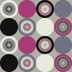 The design of the striped figures. Seamless pattern. Textile. Ethnic boho ornament. Vector illustration for web design or print.