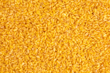 Bulgur wheat background. bulgur wheat texture. top view