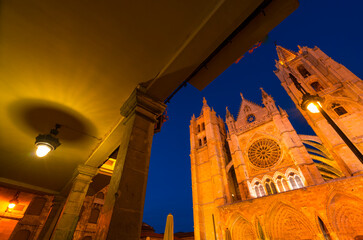 Santa María de León Cathedral, Leon city, Leon province, Castilla y Leon, Spain, Europe
