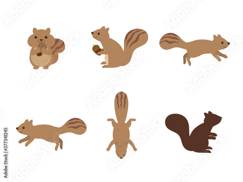 かわいいリスのイラスト素材 Poster Animal Animal Posters Senryu