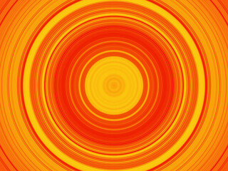 creative spiral orange background with circular yellow  lines : 3d render professional visualization, mosaic round background 