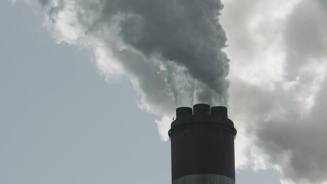 Carbon Dioxide from the Chimney of a Power Plant