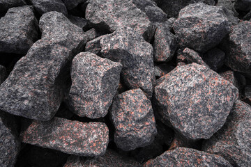 Background of stones, texture of big boulders