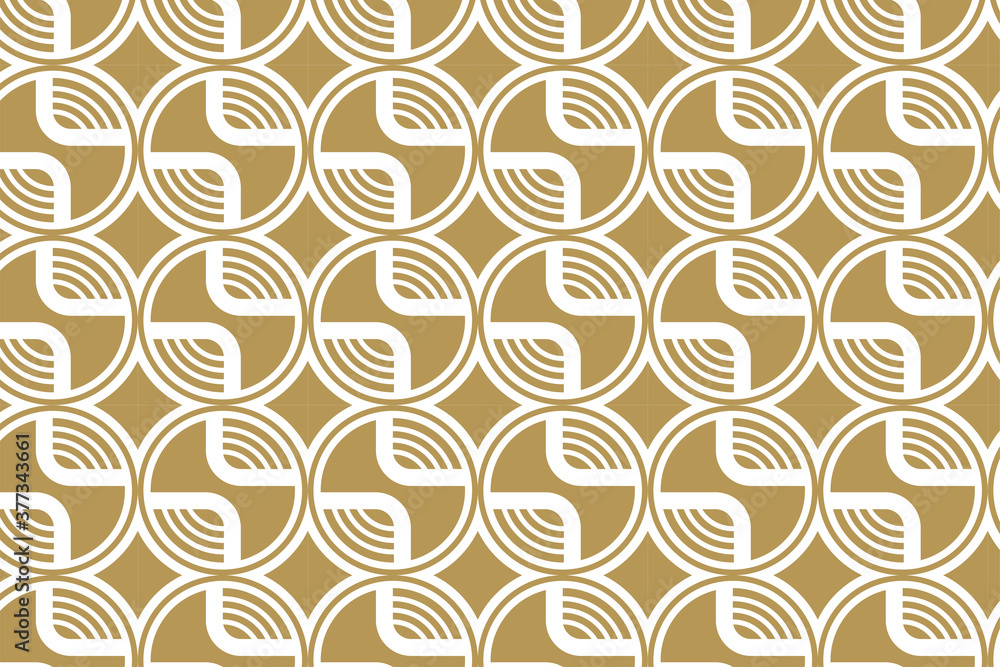 Poster abstract seamless modern luxury pattern. geometry circle seamless festive amass style fabric sample.