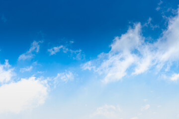 Blue sky with white clouds