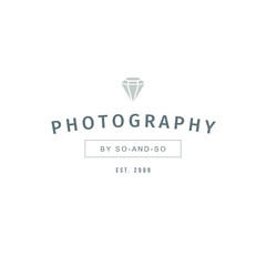 Diamond photographer logo design
