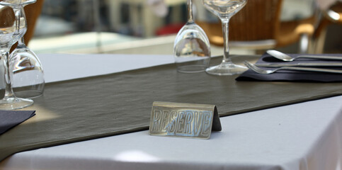 Table réservée.
