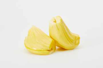 Ripe Jackfruit isolated on white background.