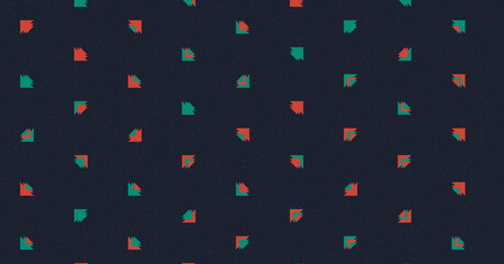 Abstract Color Halftone Dots generative art background illustration