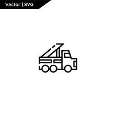 Firefighter equipment icon with cute outline style. Minimalist and elegant. Pure vector.