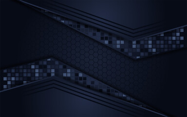 Abstract dark navy square background