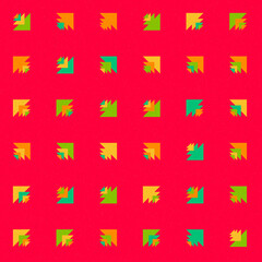 Abstract Color Halftone Dots generative art background illustration