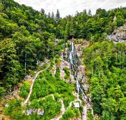 Todtnau Waterfall in the Black Forest Mountains, Germany © Leonid Andronov
