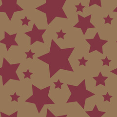 Dark Pink Stars On Greyish background Repeat pattern Vector Illustration Surface Design