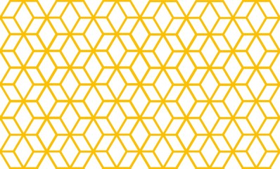 Yellow colored honeycomb geometric design background wallpaper