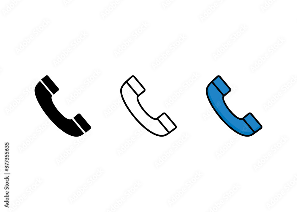 Poster call icon symbol vector. telepone vector icon